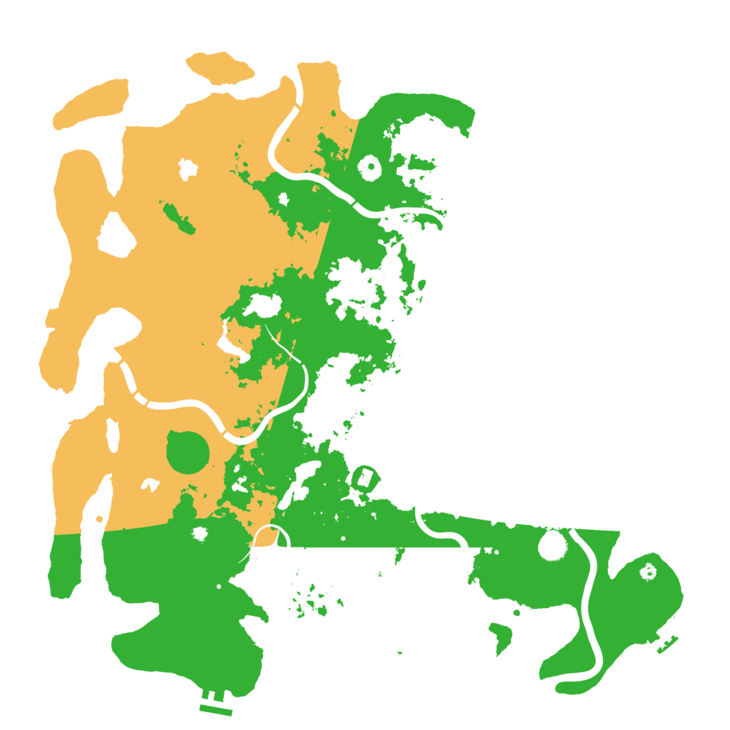 Biome Rust Map: Procedural Map, Size: 4500, Seed: 1793280513