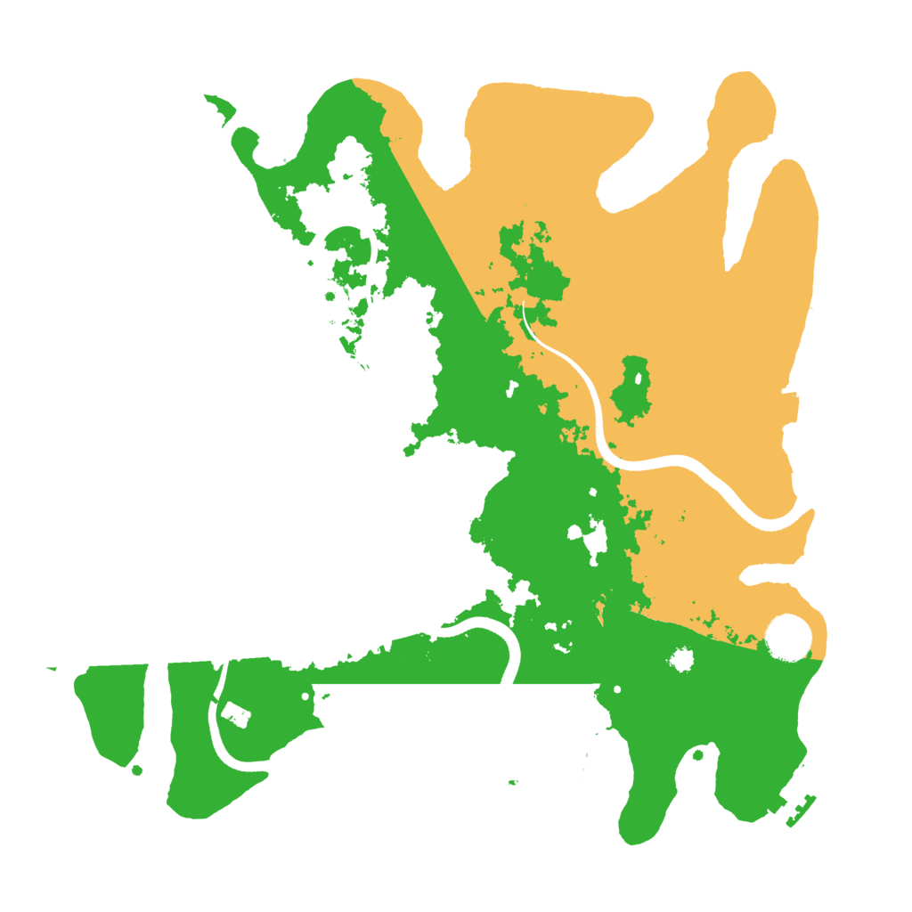 Biome Rust Map: Procedural Map, Size: 3500, Seed: 2195306