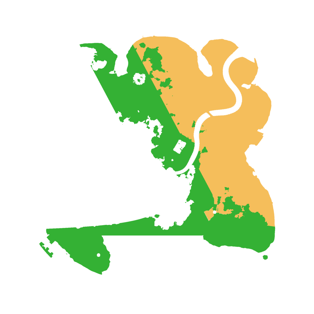 Biome Rust Map: Procedural Map, Size: 2600, Seed: 951615944