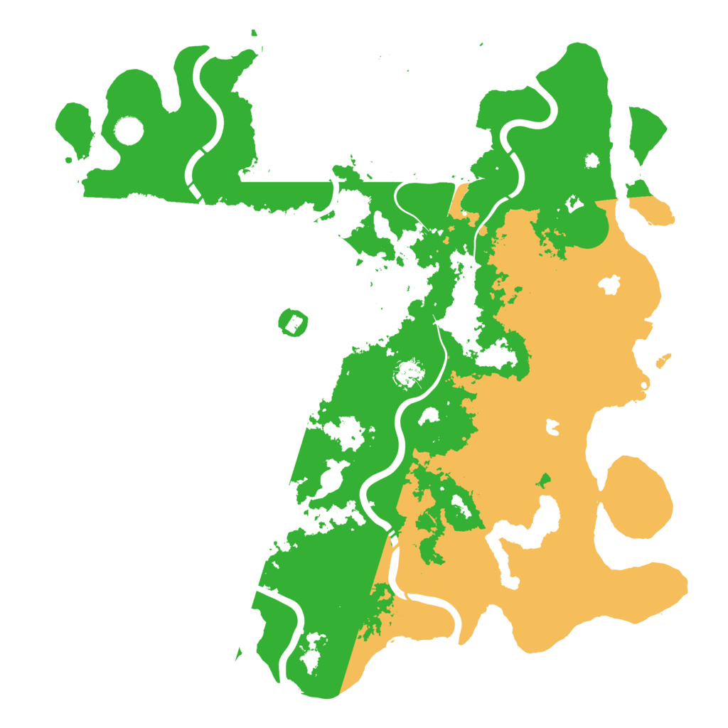 Biome Rust Map: Procedural Map, Size: 4500, Seed: 92136