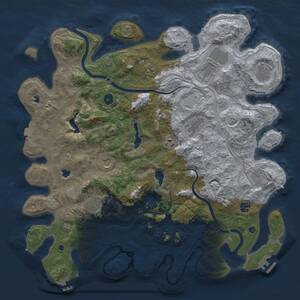 Thumbnail Rust Map: Procedural Map, Size: 4500, Seed: 1604, 16 Monuments
