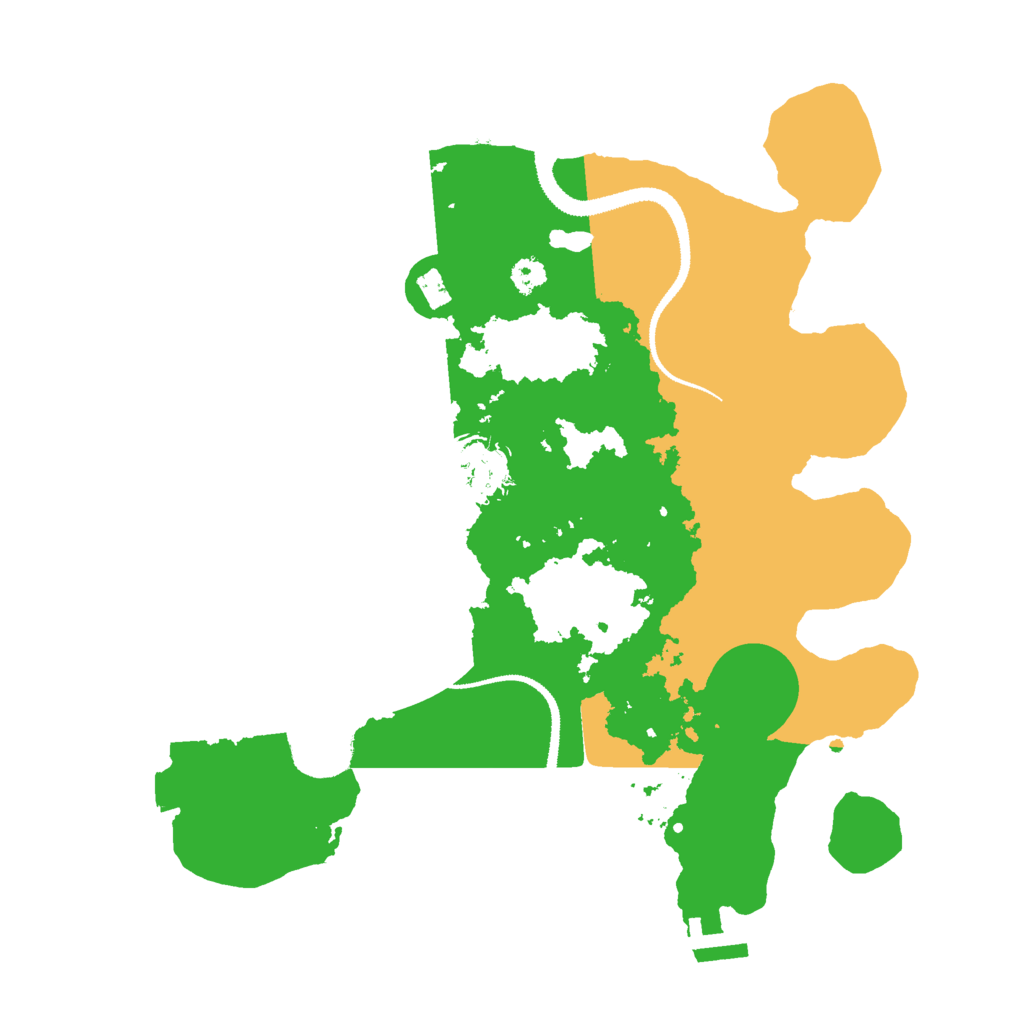 Biome Rust Map: Procedural Map, Size: 3000, Seed: 1258648761