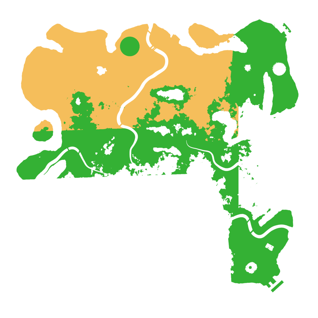 Biome Rust Map: Procedural Map, Size: 4300, Seed: 5201314