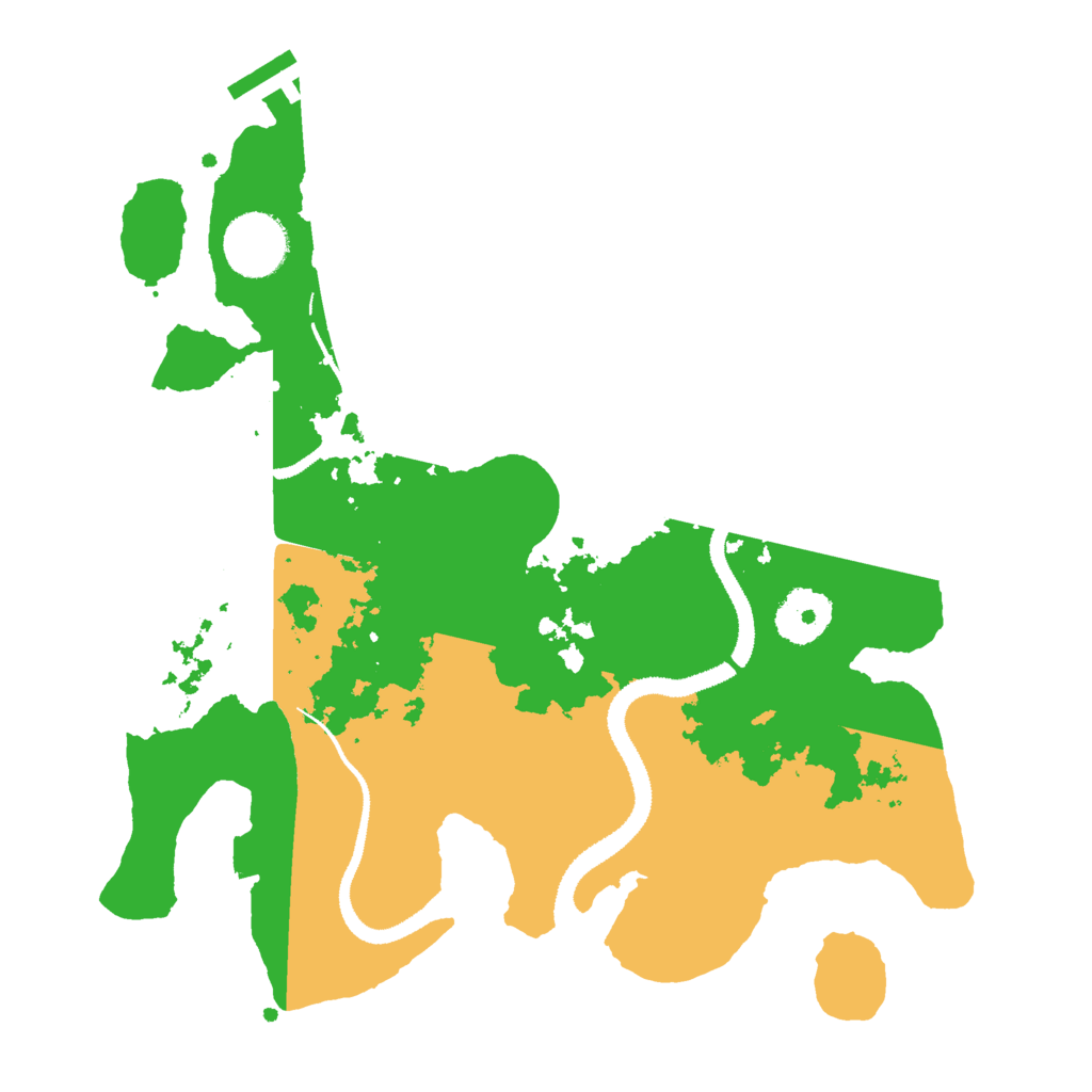Biome Rust Map: Procedural Map, Size: 3000, Seed: 54142