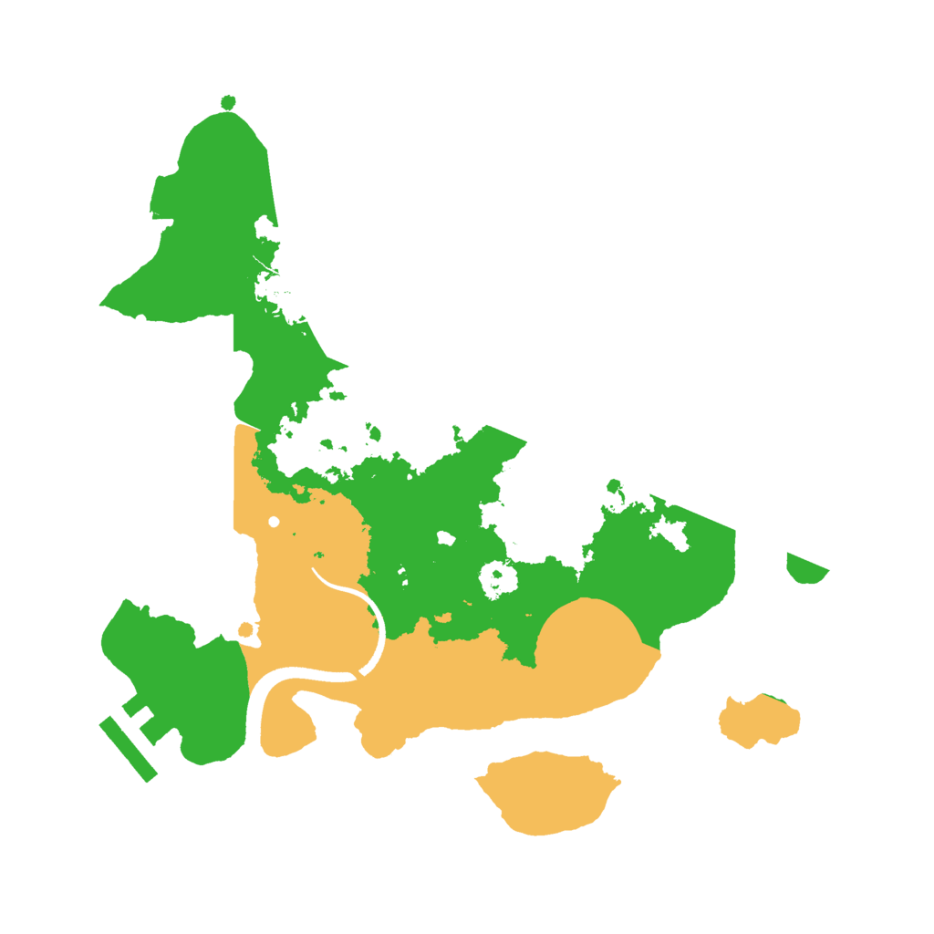 Biome Rust Map: Procedural Map, Size: 2500, Seed: 358147819