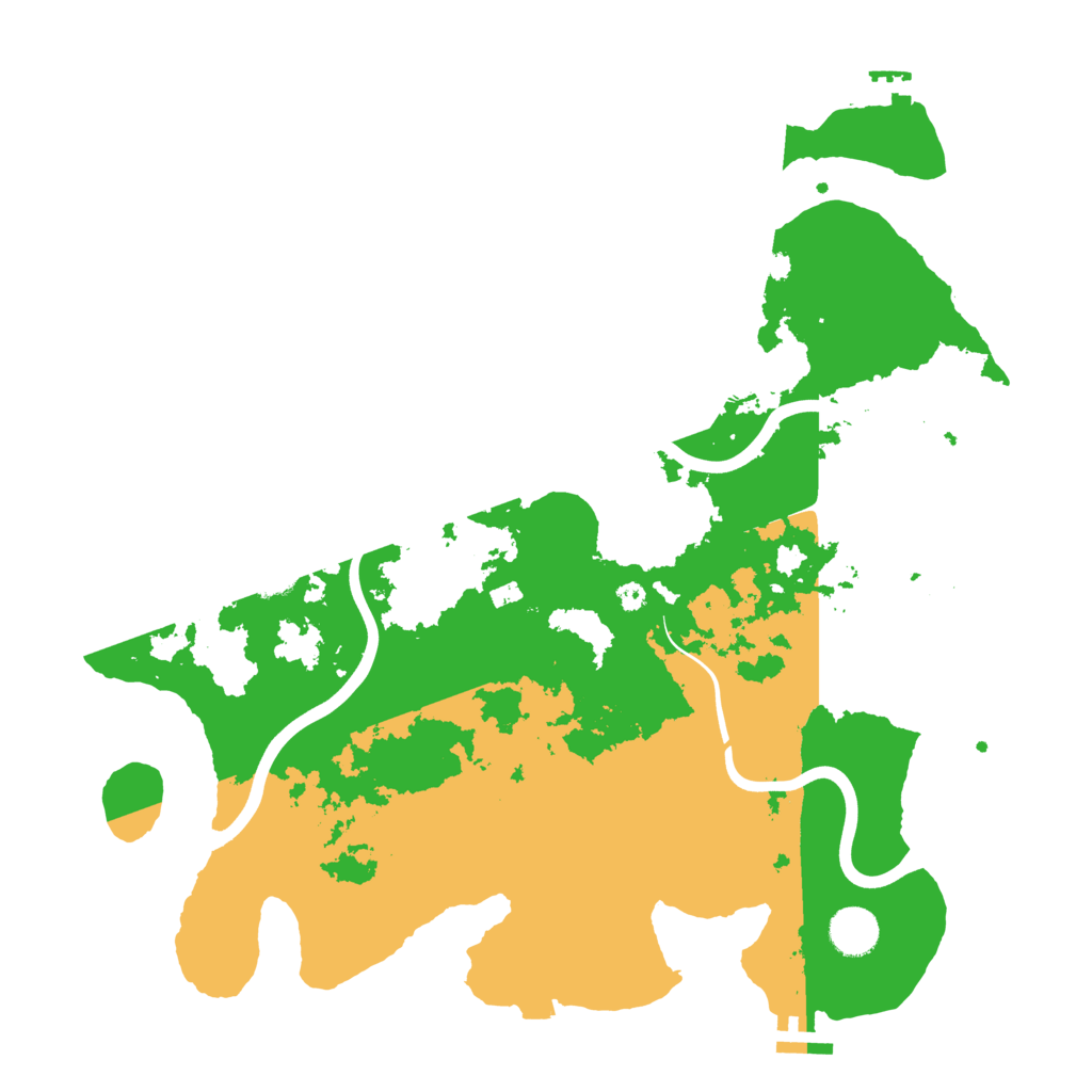 Biome Rust Map: Procedural Map, Size: 3900, Seed: 18428
