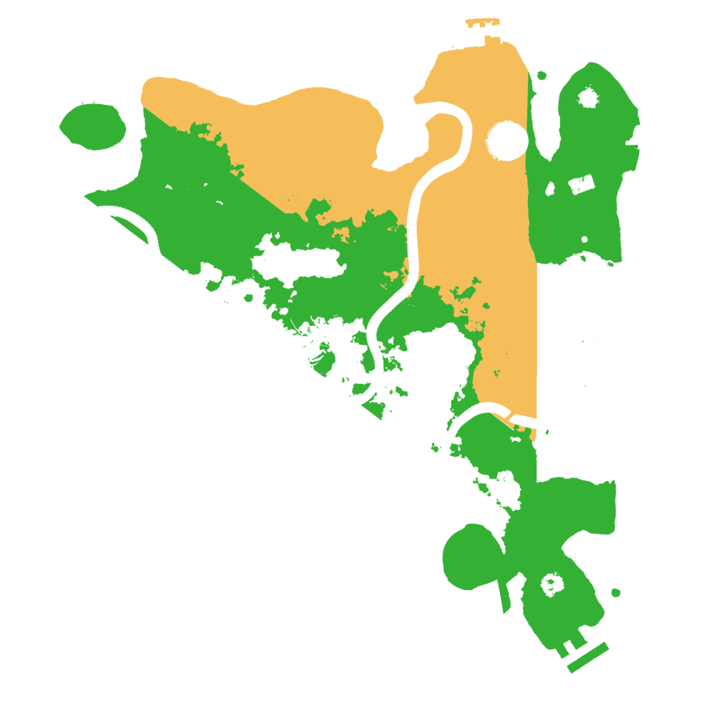 Biome Rust Map: Procedural Map, Size: 3200, Seed: 1774081715