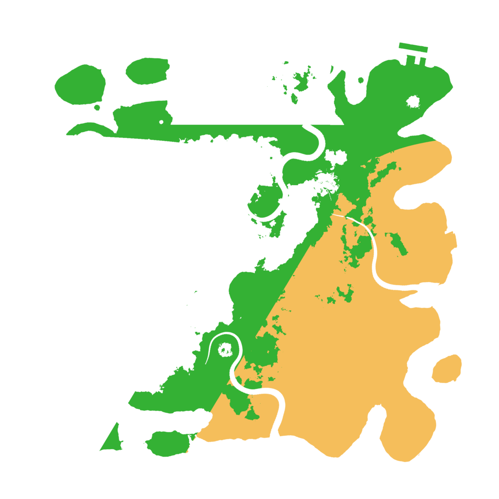 Biome Rust Map: Procedural Map, Size: 3500, Seed: 1564811686