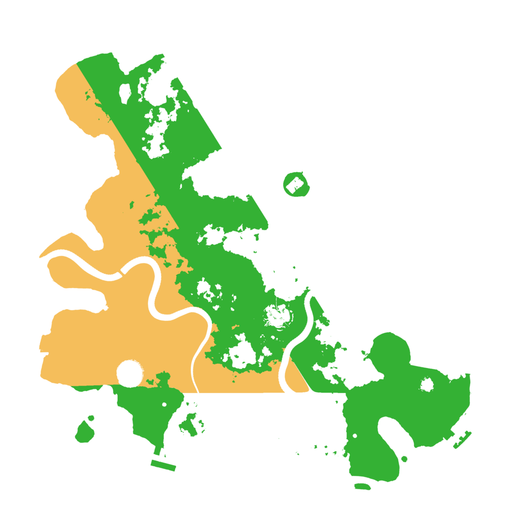Biome Rust Map: Procedural Map, Size: 3500, Seed: 332175020