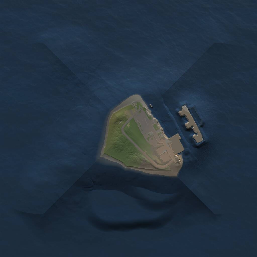 Rust Map: Procedural Map, Size: 1000, Seed: 1564811686, 2 Monuments