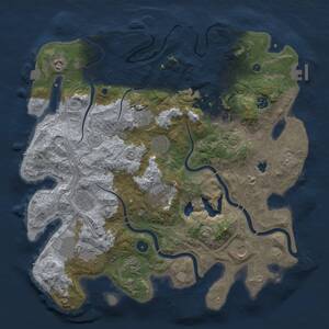 Thumbnail Rust Map: Procedural Map, Size: 4250, Seed: 852822963, 17 Monuments
