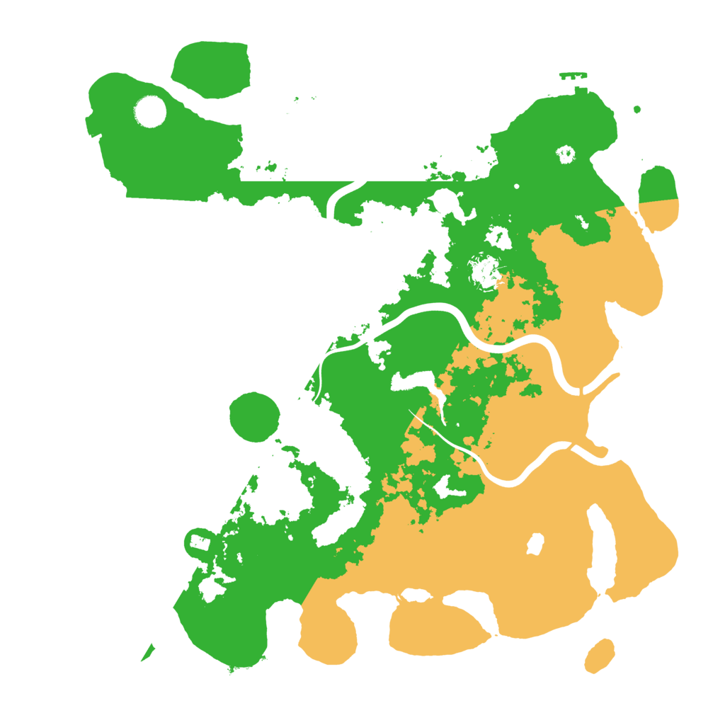 Biome Rust Map: Procedural Map, Size: 4000, Seed: 51697
