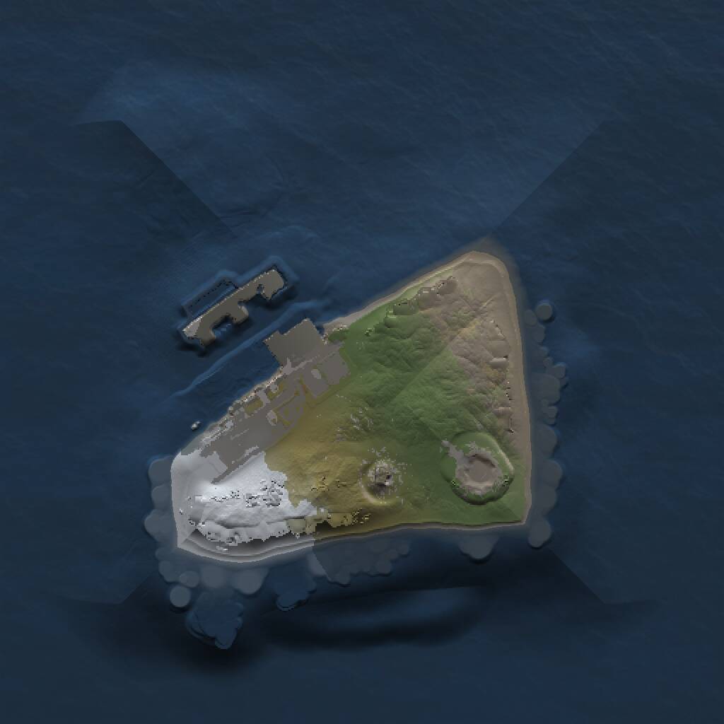 Rust Map: Procedural Map, Size: 1000, Seed: 1917306241, 2 Monuments