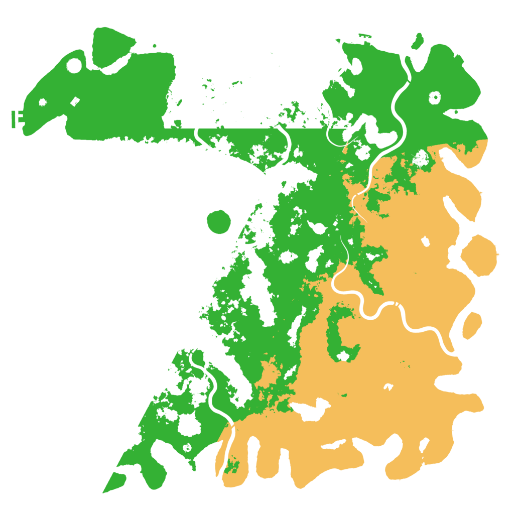 Biome Rust Map: Procedural Map, Size: 6000, Seed: 536994442