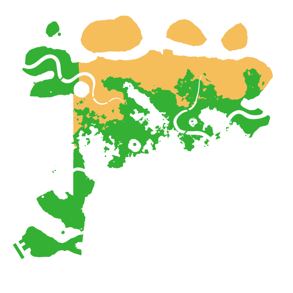 Biome Rust Map: Procedural Map, Size: 3500, Seed: 39804375
