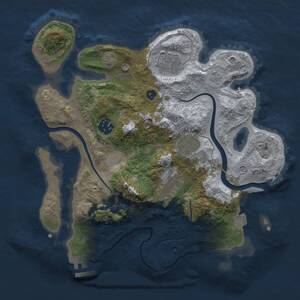 Thumbnail Rust Map: Procedural Map, Size: 3000, Seed: 20260802, 9 Monuments