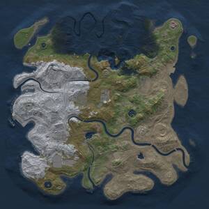 Thumbnail Rust Map: Procedural Map, Size: 4250, Seed: 14979430, 16 Monuments