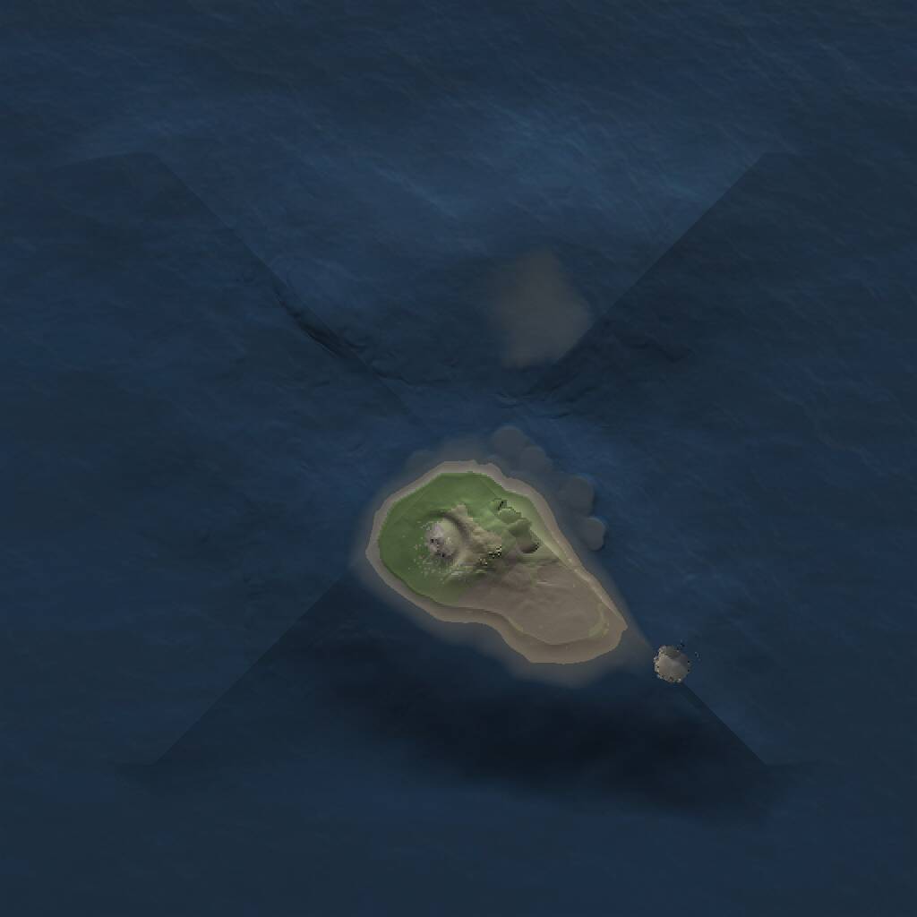 Rust Map: Procedural Map, Size: 1000, Seed: 278761560, 1 Monuments