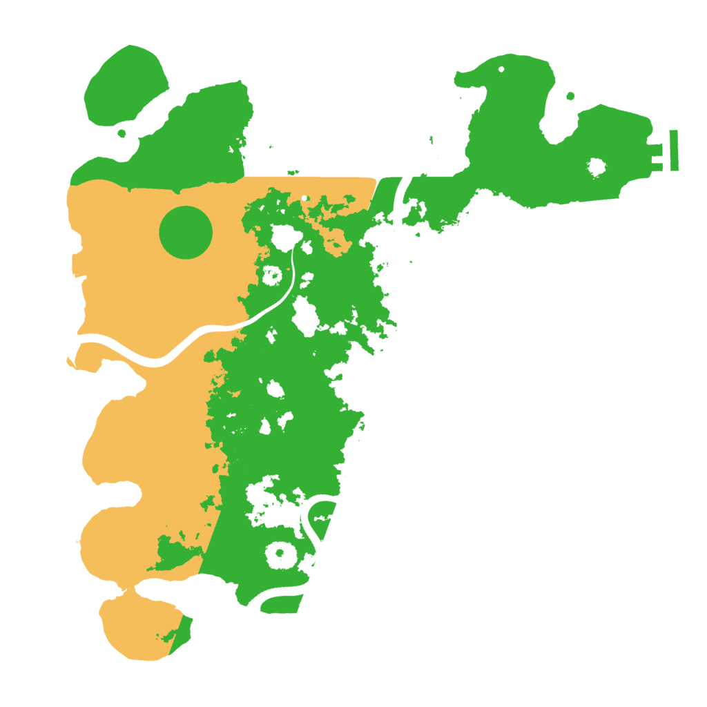 Biome Rust Map: Procedural Map, Size: 3500, Seed: 19941885