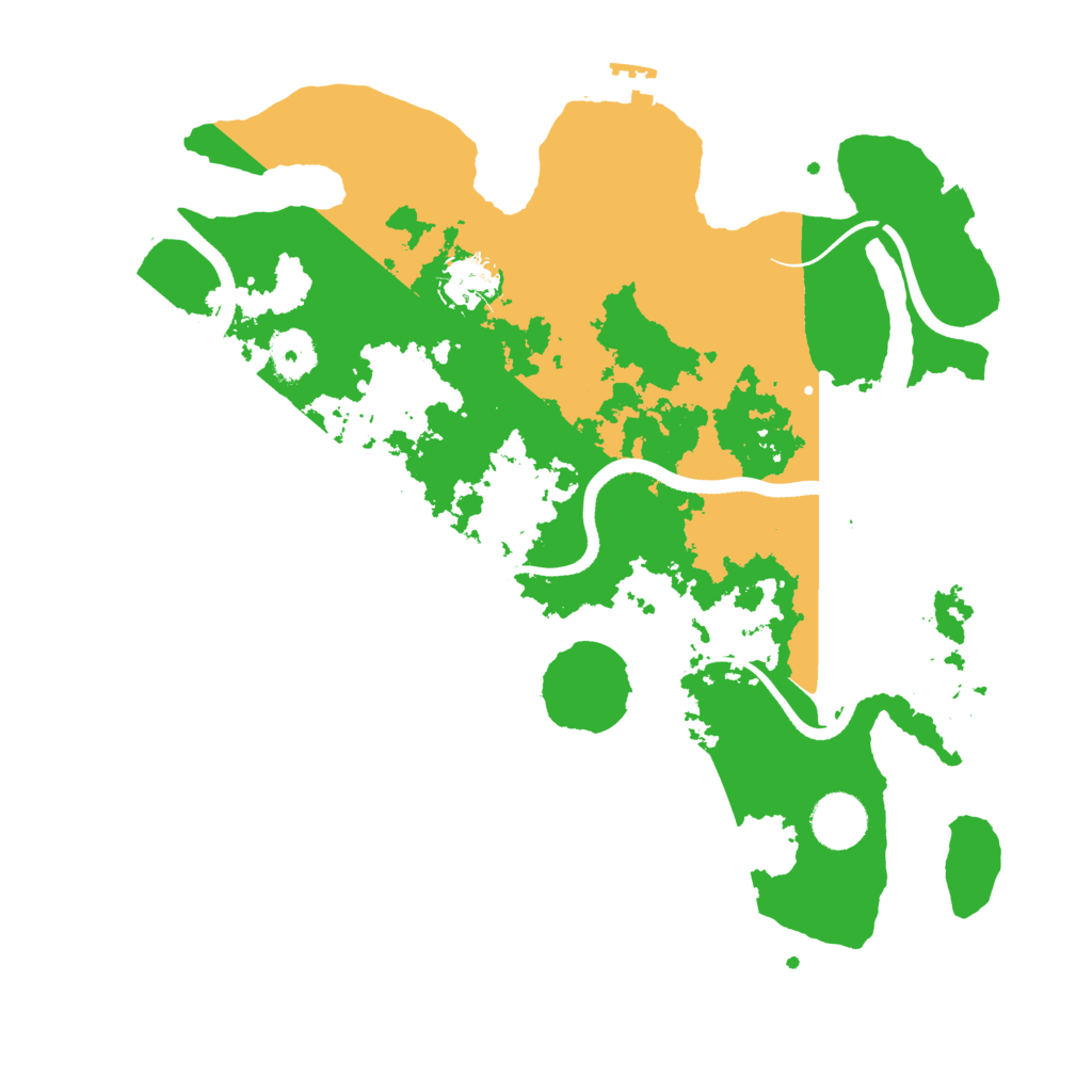 Biome Rust Map: Procedural Map, Size: 3500, Seed: 6370157