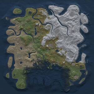 Thumbnail Rust Map: Procedural Map, Size: 4750, Seed: 1719948371, 18 Monuments