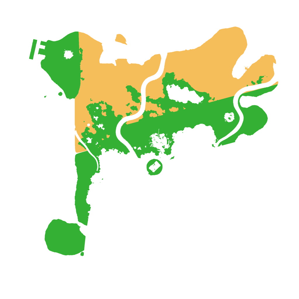 Biome Rust Map: Procedural Map, Size: 3000, Seed: 315287372