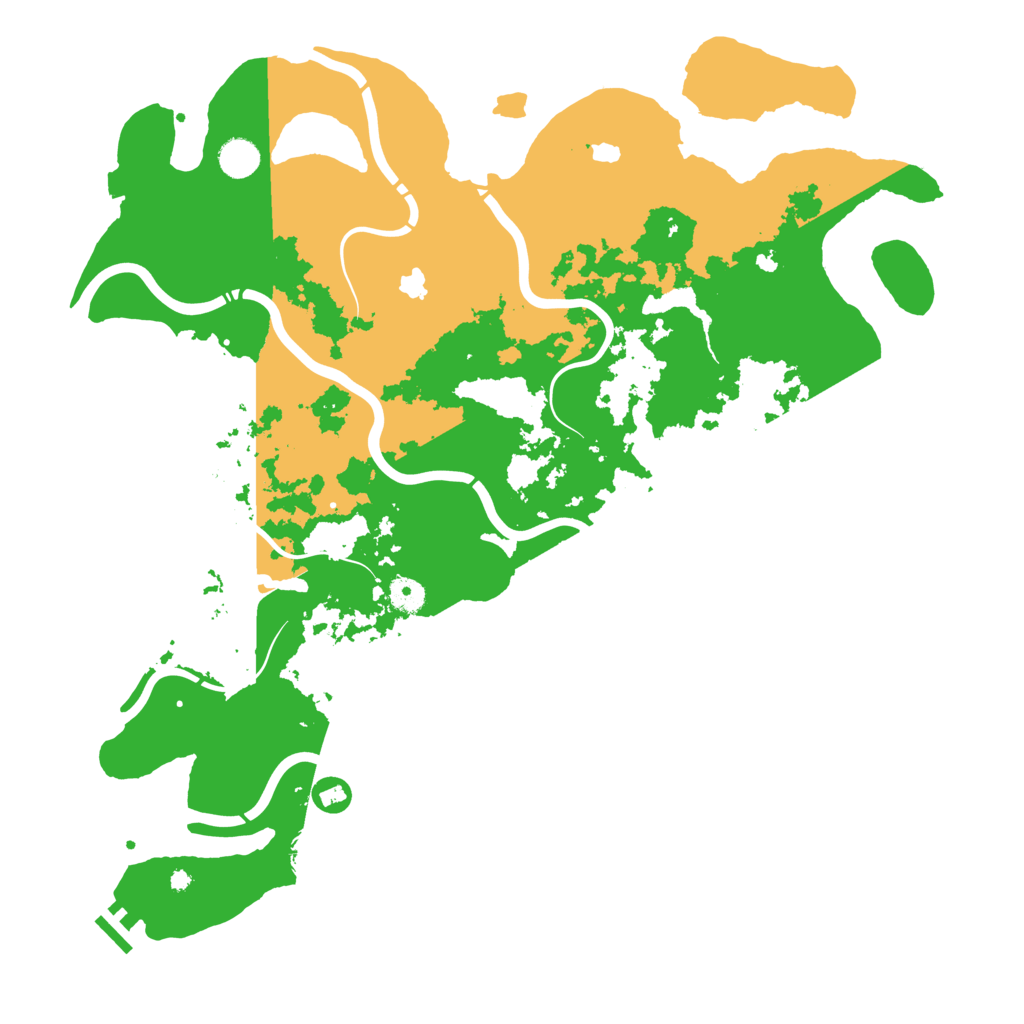 Biome Rust Map: Procedural Map, Size: 4500, Seed: 1006408542