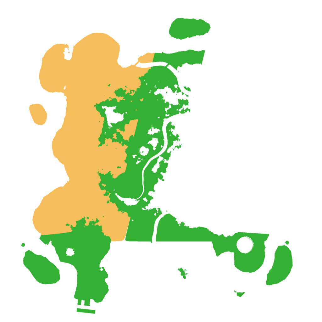Biome Rust Map: Procedural Map, Size: 3500, Seed: 45824