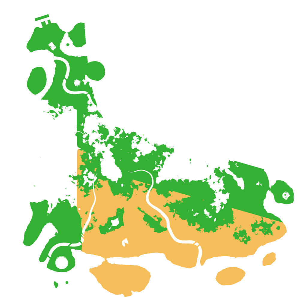 Biome Rust Map: Procedural Map, Size: 4300, Seed: 489361851