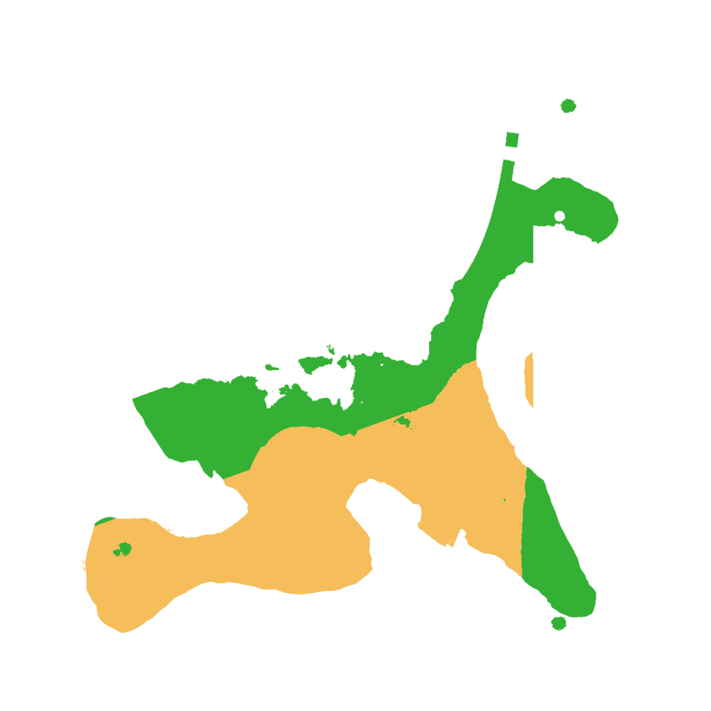 Biome Rust Map: Procedural Map, Size: 2000, Seed: 64195244