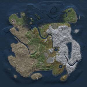 Thumbnail Rust Map: Procedural Map, Size: 3500, Seed: 169557266, 13 Monuments
