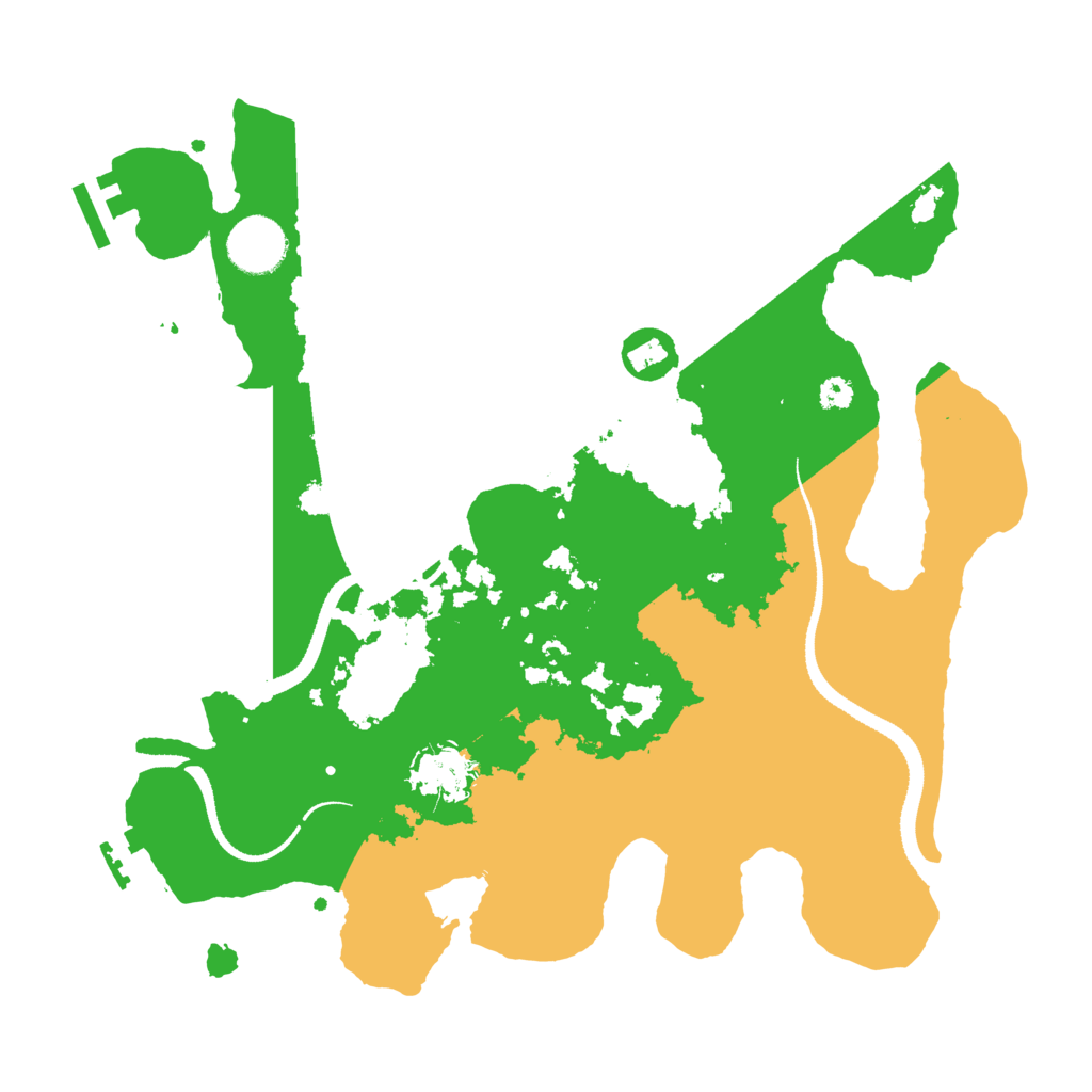 Biome Rust Map: Procedural Map, Size: 3300, Seed: 651984248