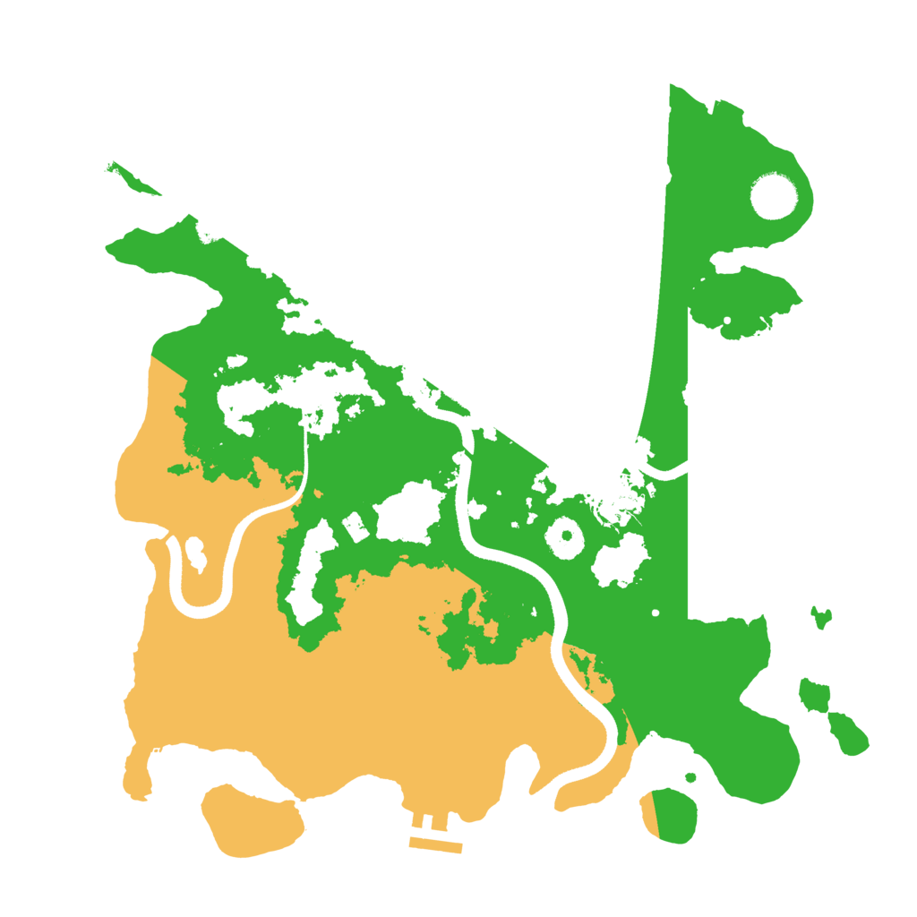 Biome Rust Map: Procedural Map, Size: 3500, Seed: 664382915