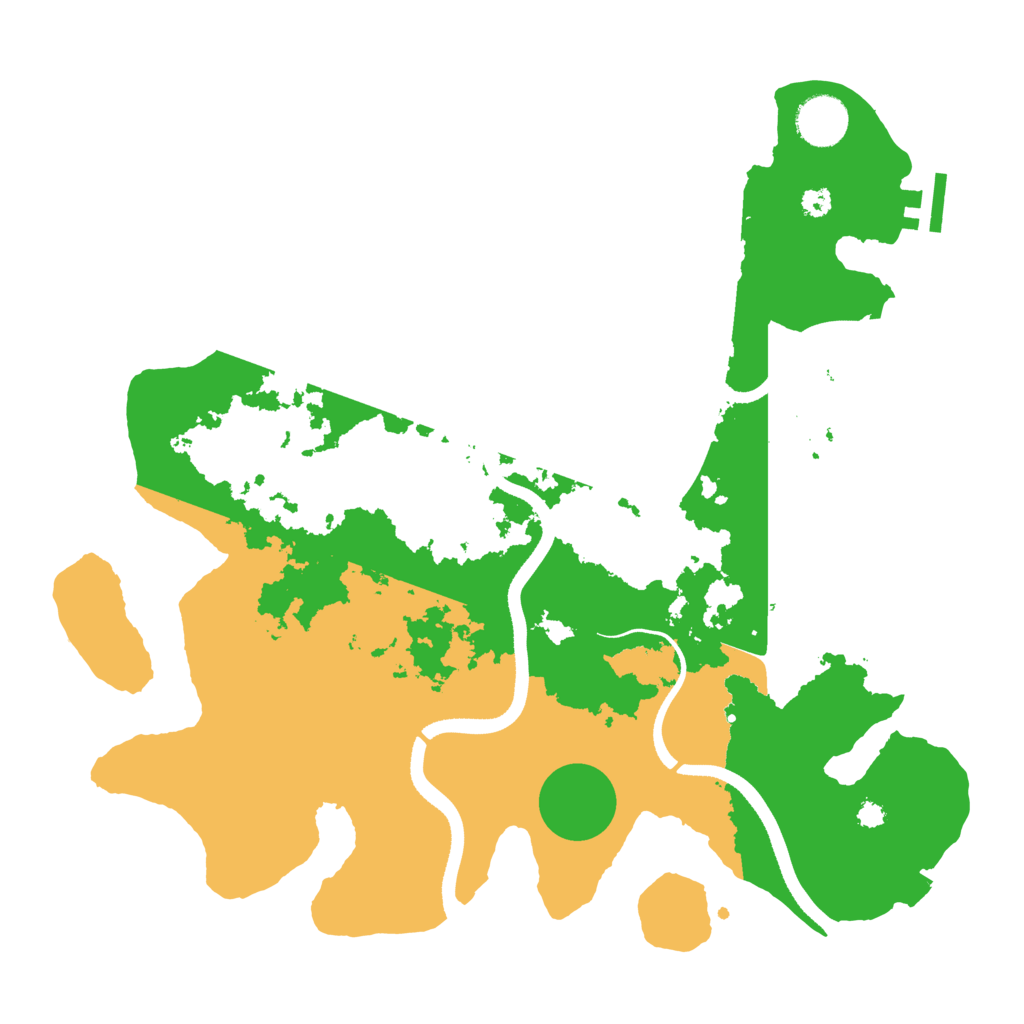 Biome Rust Map: Procedural Map, Size: 3500, Seed: 1086556145