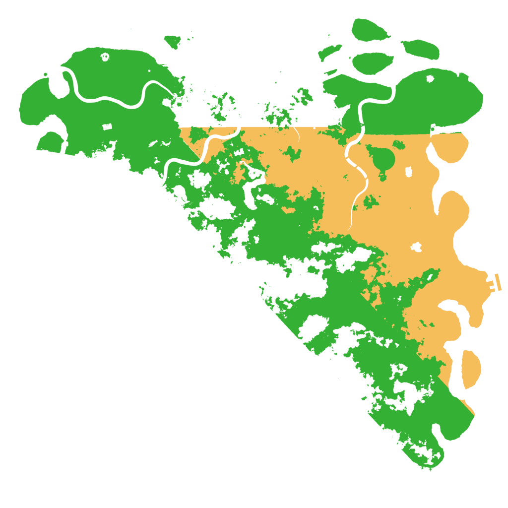 Biome Rust Map: Procedural Map, Size: 6000, Seed: 93625