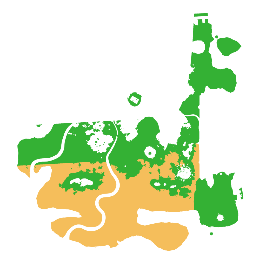 Biome Rust Map: Procedural Map, Size: 3500, Seed: 6321321