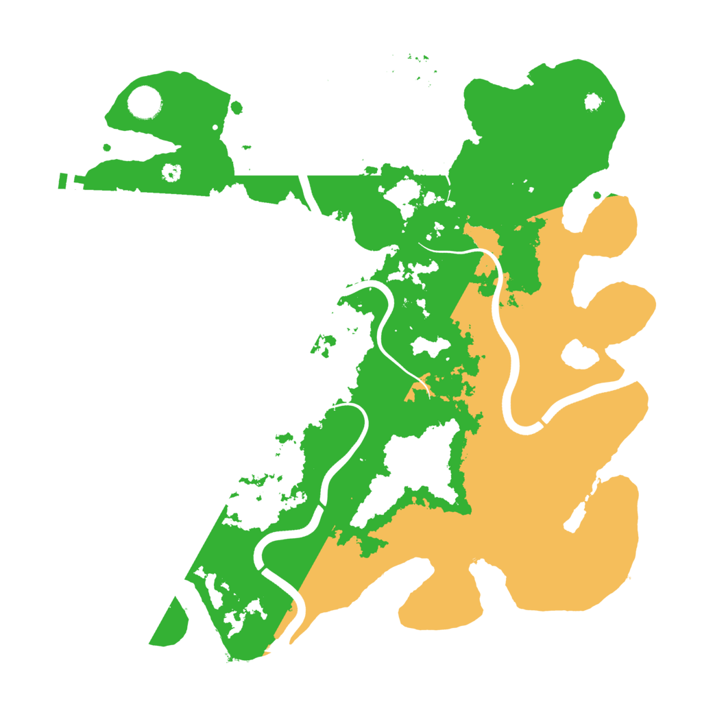 Biome Rust Map: Procedural Map, Size: 3700, Seed: 769769576