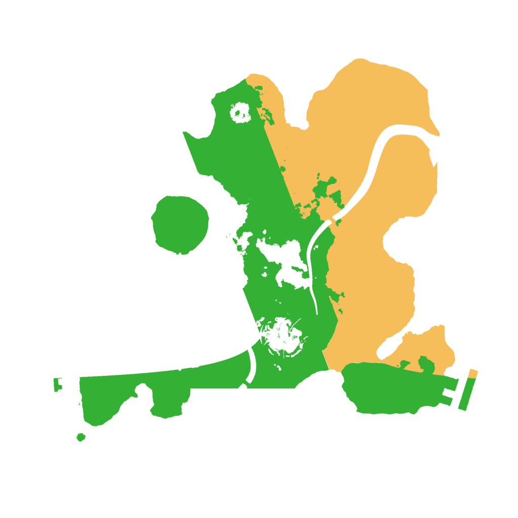 Biome Rust Map: Procedural Map, Size: 2500, Seed: 67178