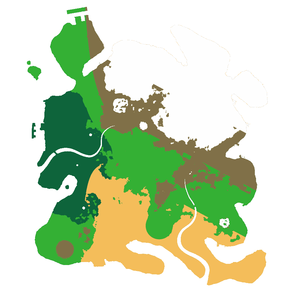Biome Rust Map: Procedural Map, Size: 3000, Seed: 906417687