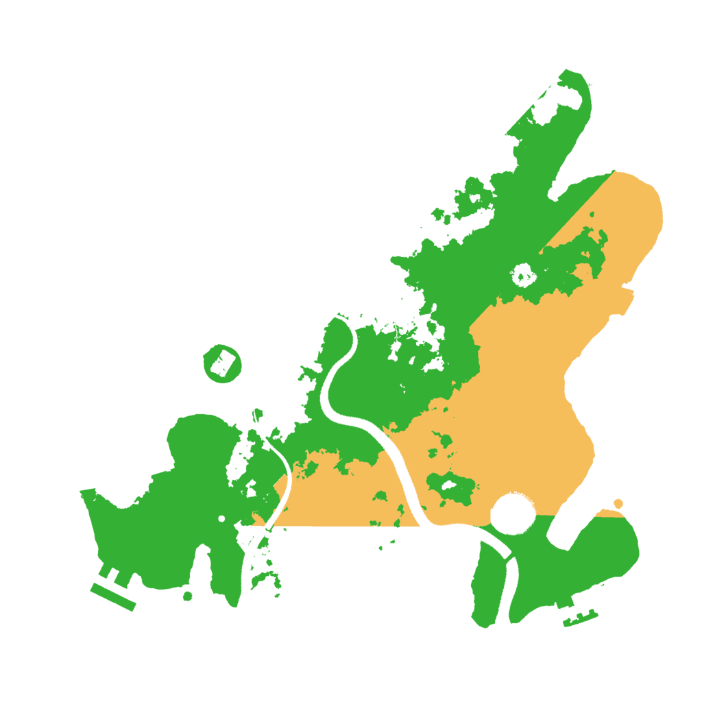 Biome Rust Map: Procedural Map, Size: 3000, Seed: 67357