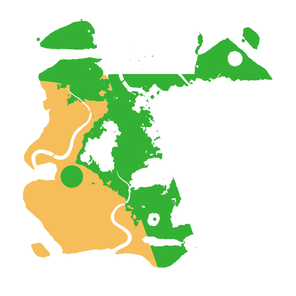 Biome Rust Map: Procedural Map, Size: 3500, Seed: 26082026
