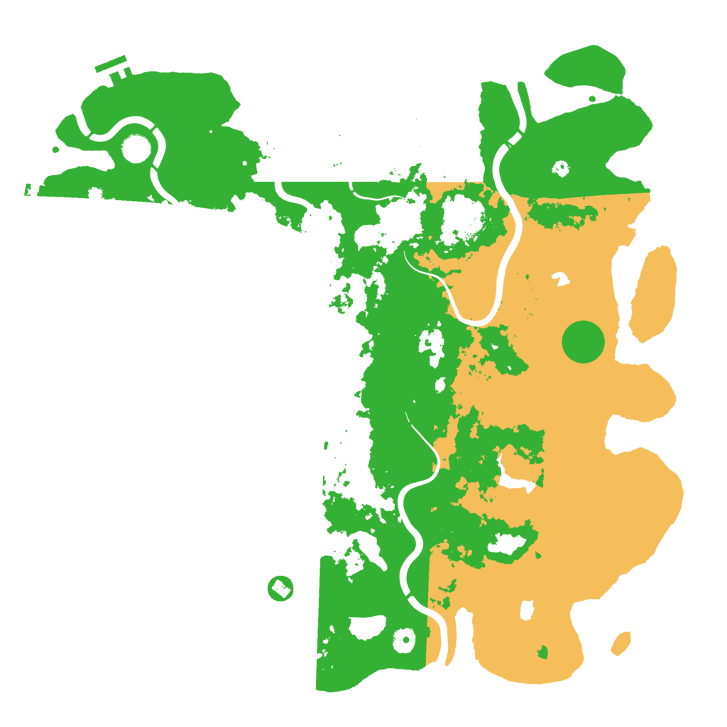 Biome Rust Map: Procedural Map, Size: 4500, Seed: 56654