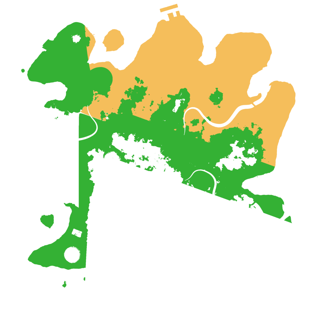 Biome Rust Map: Procedural Map, Size: 3500, Seed: 481986