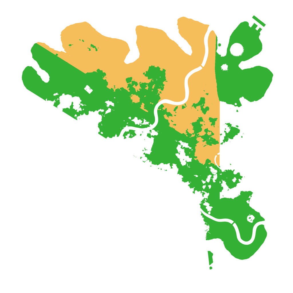 Biome Rust Map: Procedural Map, Size: 3900, Seed: 400513122