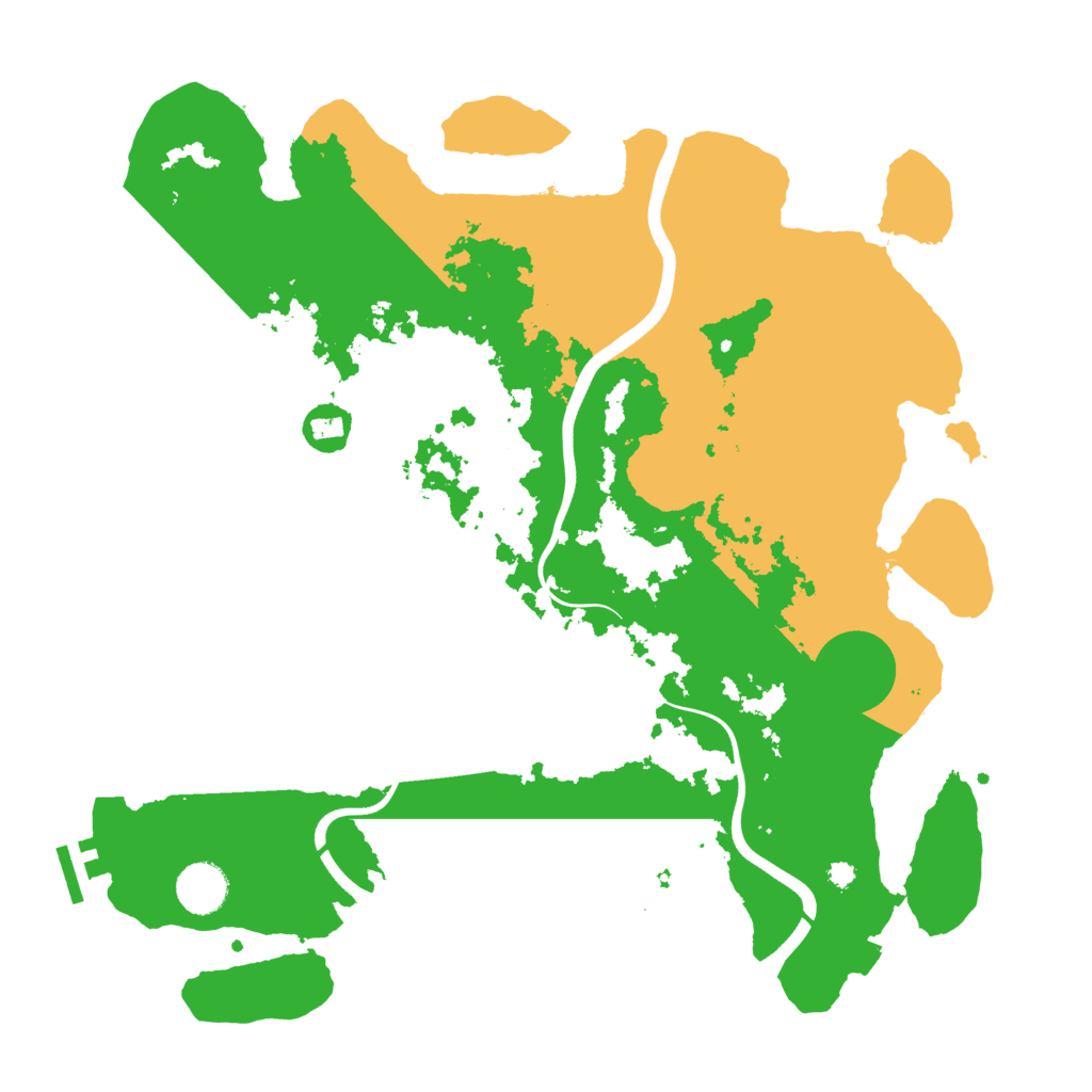 Biome Rust Map: Procedural Map, Size: 3750, Seed: 396360470