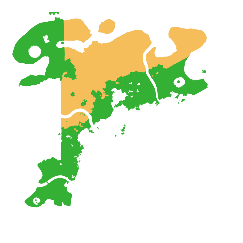 Biome Rust Map: Procedural Map, Size: 3500, Seed: 881204