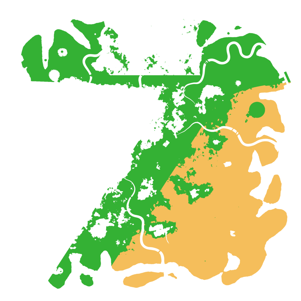 Biome Rust Map: Procedural Map, Size: 5000, Seed: 5961242