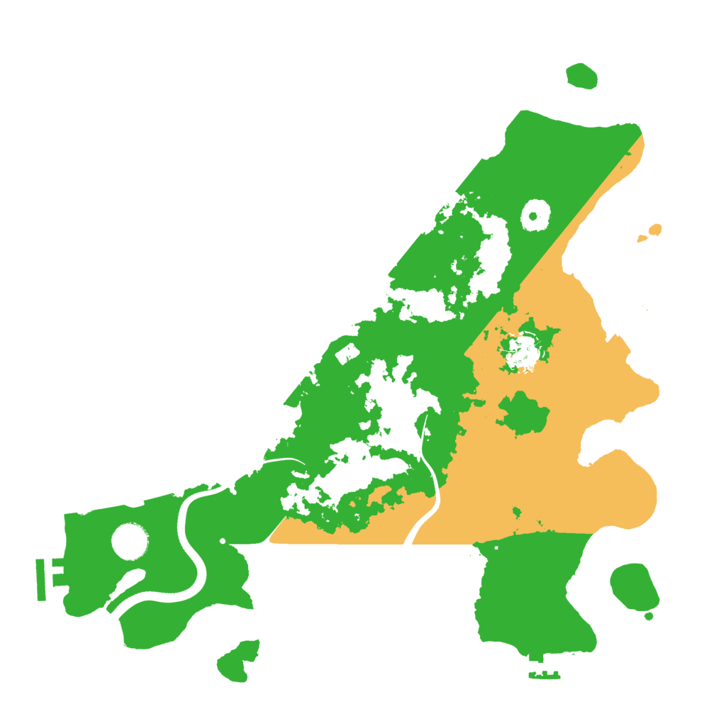 Biome Rust Map: Procedural Map, Size: 3500, Seed: 494420019