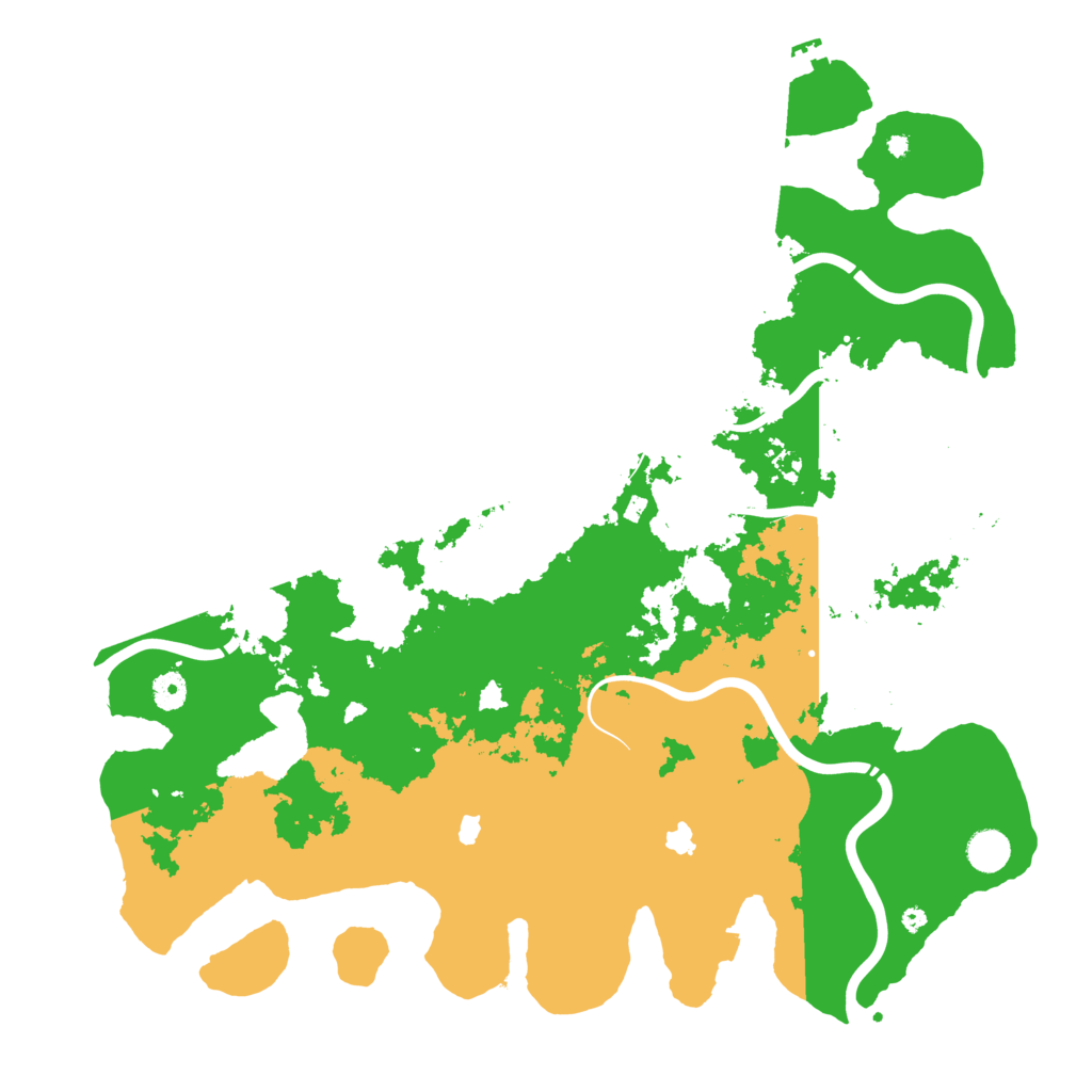 Biome Rust Map: Procedural Map, Size: 4500, Seed: 51245