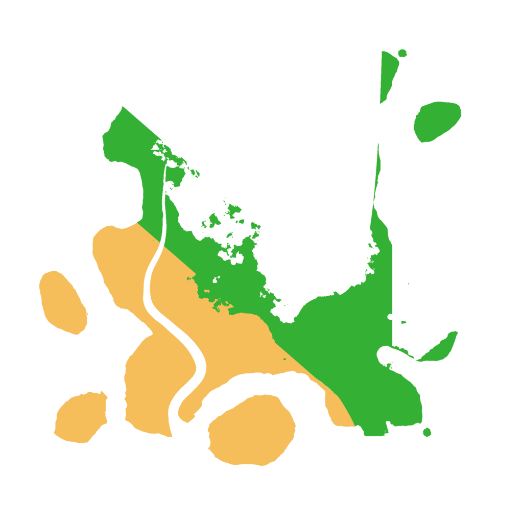 Biome Rust Map: Procedural Map, Size: 2500, Seed: 254219417